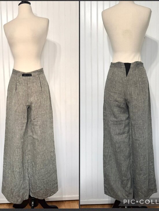 Flax Pants - FLAX By JEANNE ENGELHART 100% Linen Women's Wide Leg Pants